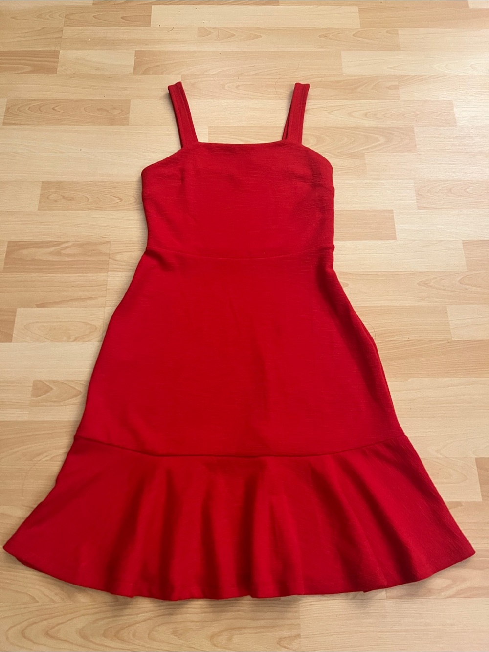 GAP Red Sleeveless Flared Midi Dress NWT